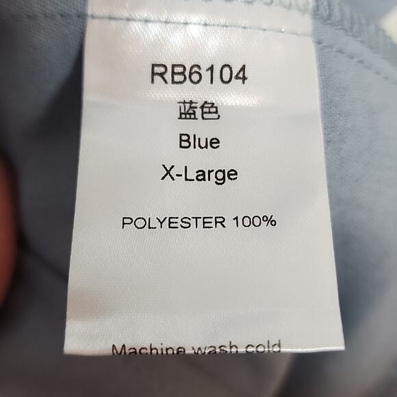 Light Blue Lightweight Romper, XL - Picture 6 of 6